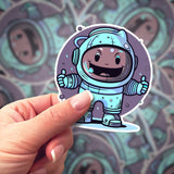 Astronut V Sticker | Bumblebird