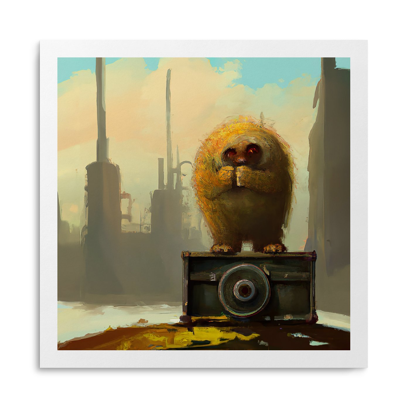 Chet Paper Print | Bumblebird