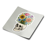 Skull and Flowers Sticker