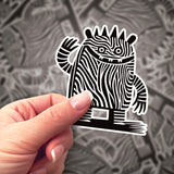 Zebra Sticker | Bumblebird