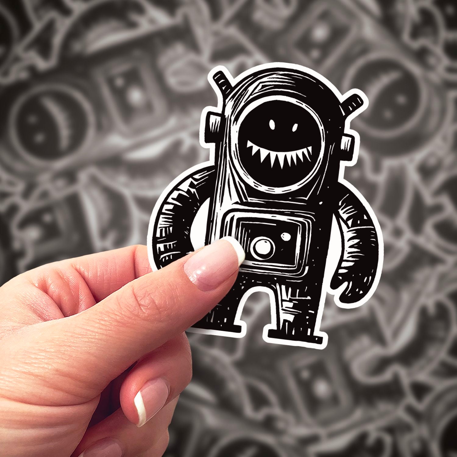 Astronut III Sticker | Bumblebird