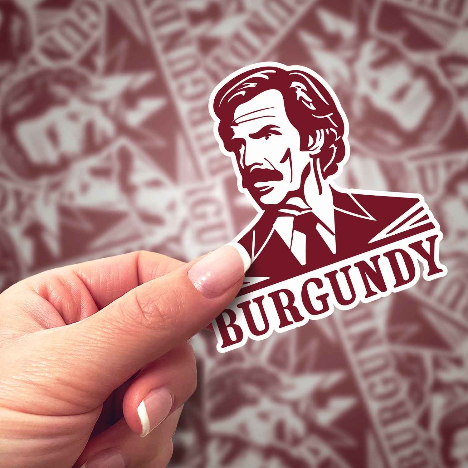 Burgundy Sticker | Bumblebird