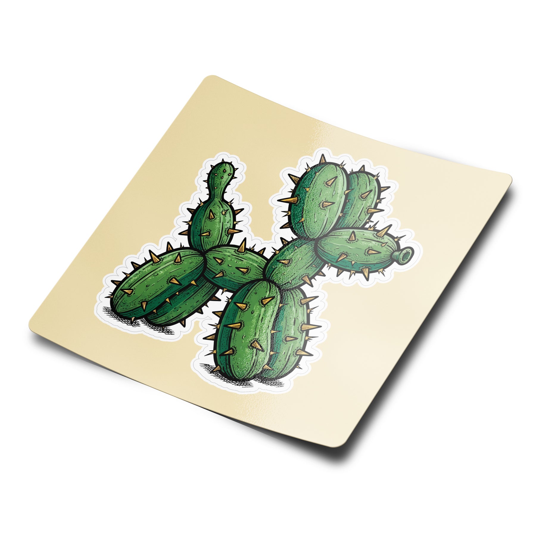 Cactus Balloon Sticker