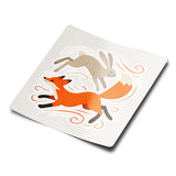 Fox and Hare Chase Sticker