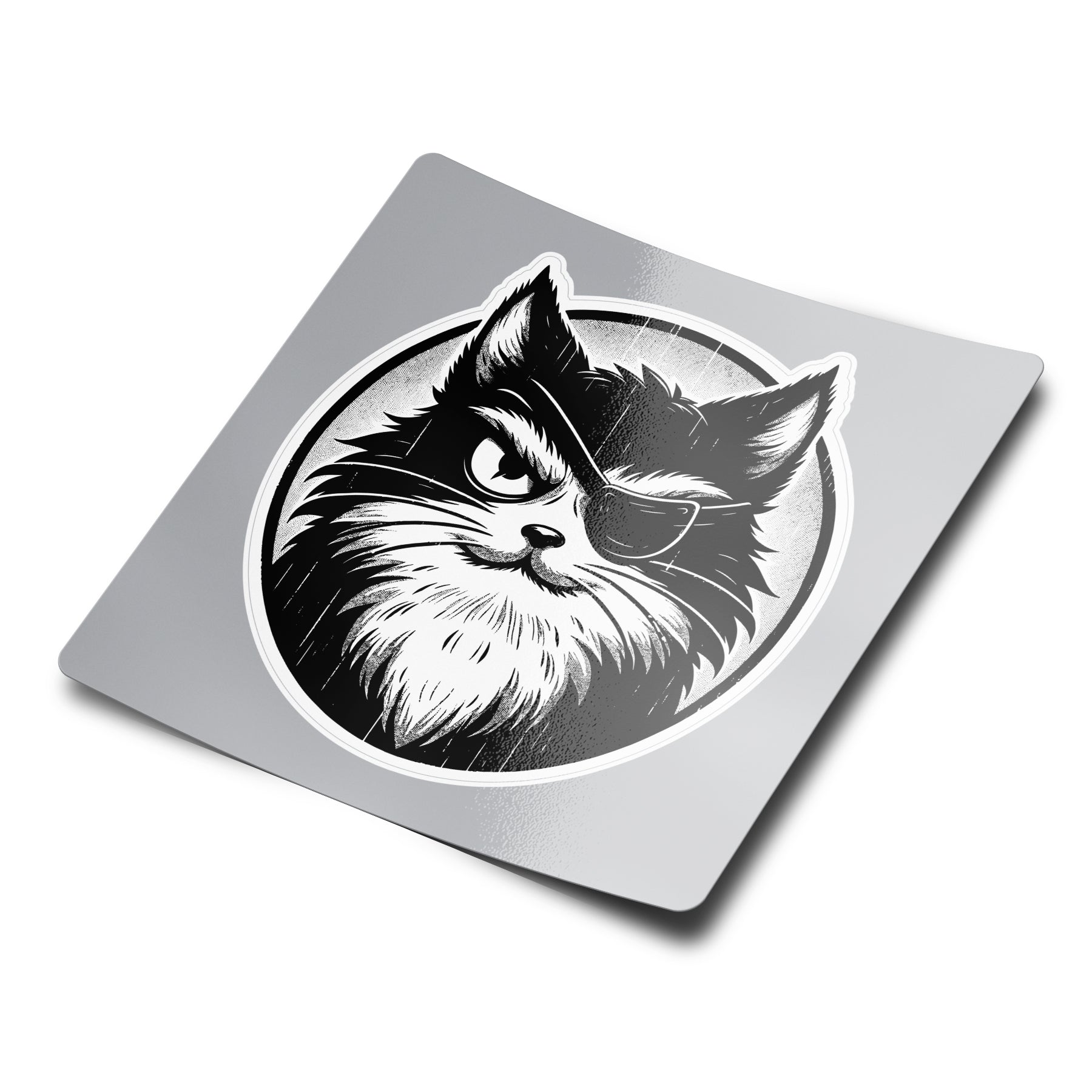 Kitty One Eye Sticker