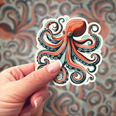 Octopus Sticker – Bumblebird