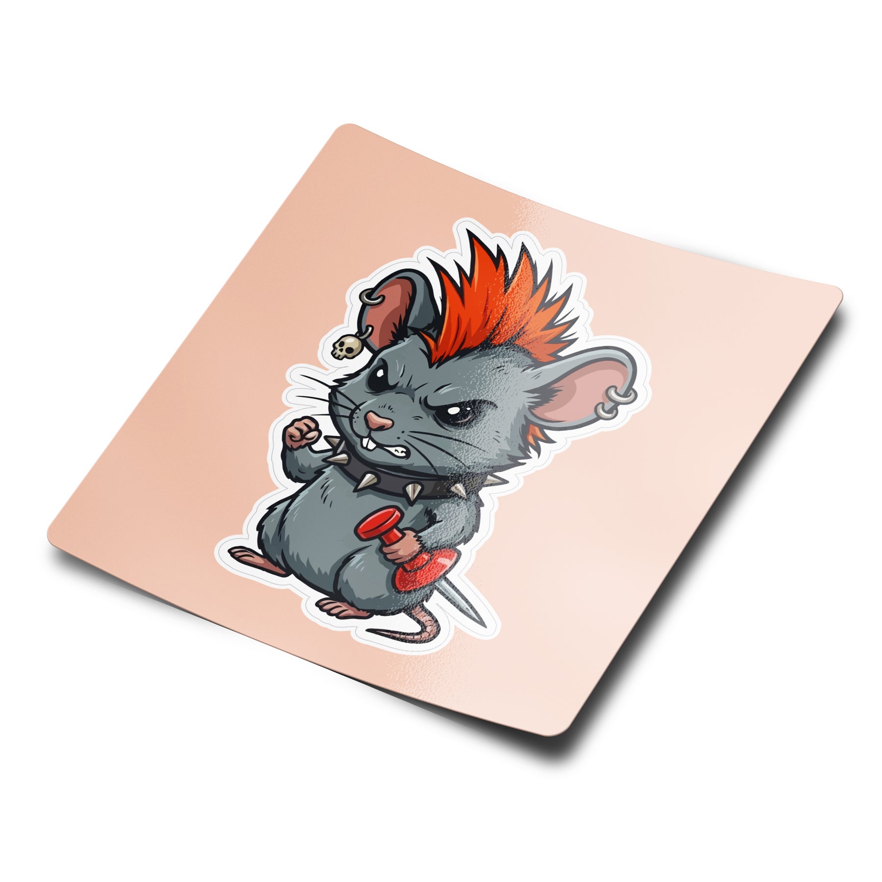 Punk Mouse Sticker