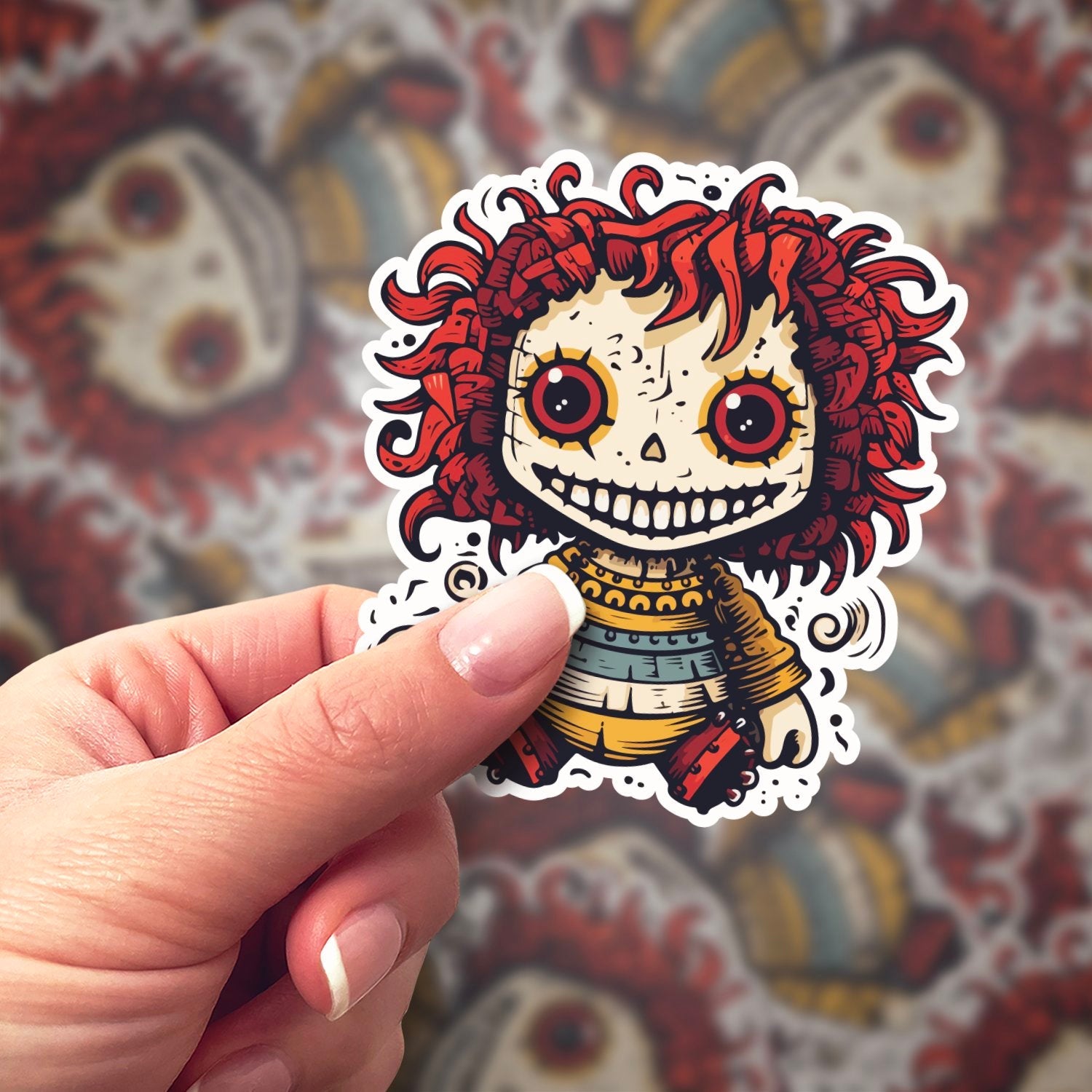 Raggedy Jan Sticker | Bumblebird