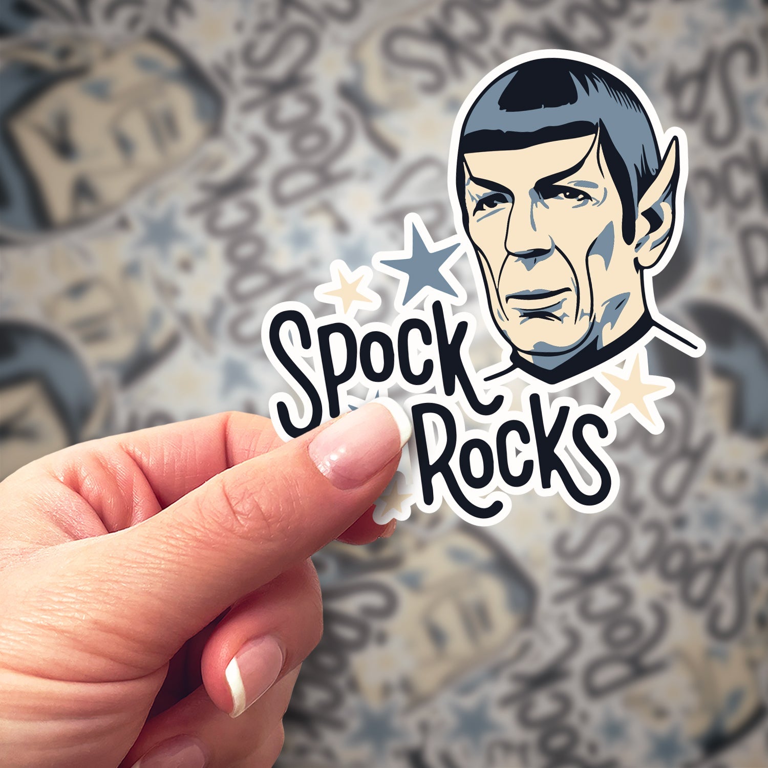 Spock Rocks Sticker | Bumblebird