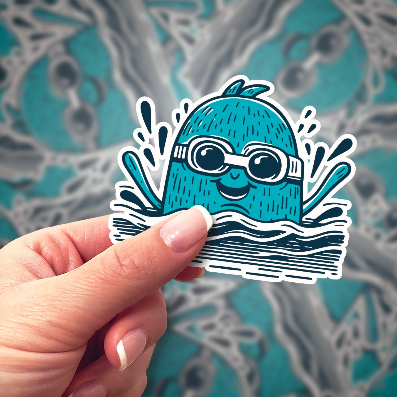 Swimmer III Sticker | Bumblebird