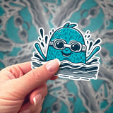 Swimmer III Sticker | Bumblebird